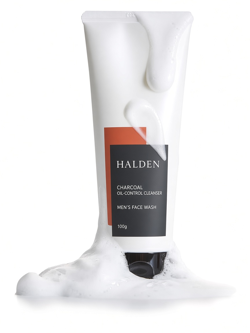 Halden charcoal oil-control cleanser tube